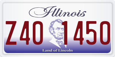 IL license plate Z401450