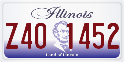 IL license plate Z401452