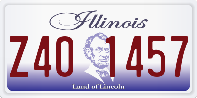 IL license plate Z401457