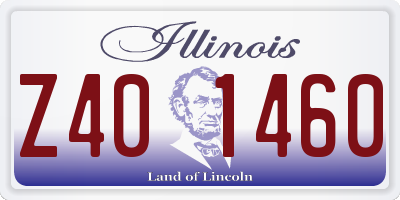IL license plate Z401460