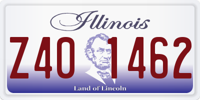 IL license plate Z401462