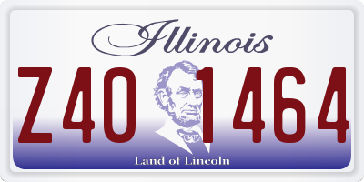 IL license plate Z401464