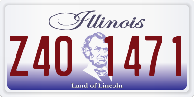 IL license plate Z401471