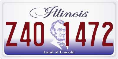 IL license plate Z401472