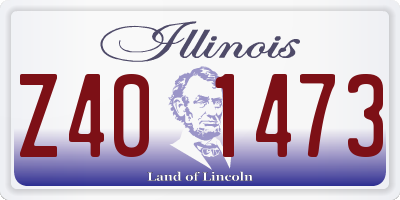 IL license plate Z401473