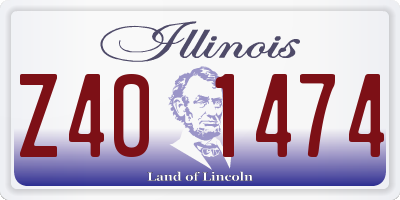 IL license plate Z401474