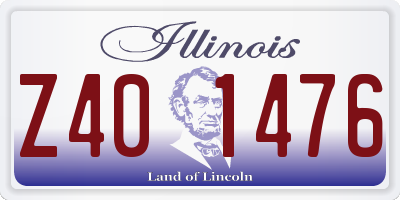 IL license plate Z401476