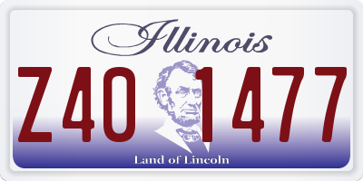 IL license plate Z401477