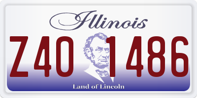 IL license plate Z401486