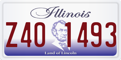 IL license plate Z401493