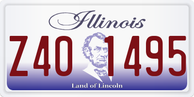 IL license plate Z401495