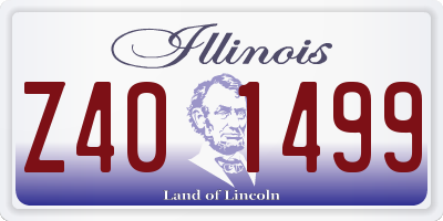 IL license plate Z401499