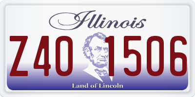 IL license plate Z401506