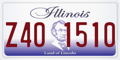 IL license plate Z401510