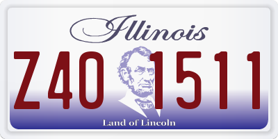 IL license plate Z401511