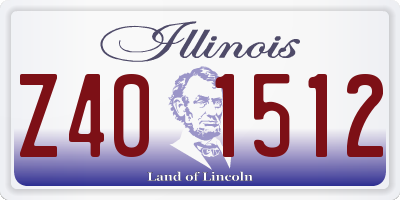 IL license plate Z401512