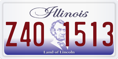 IL license plate Z401513