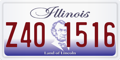 IL license plate Z401516
