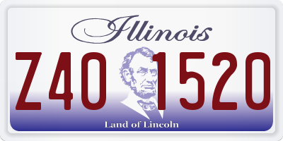 IL license plate Z401520