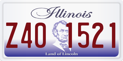 IL license plate Z401521