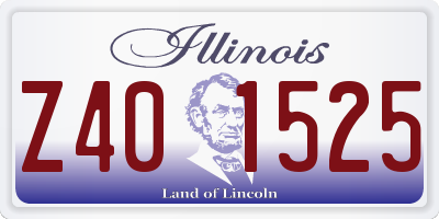 IL license plate Z401525