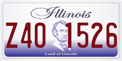 IL license plate Z401526