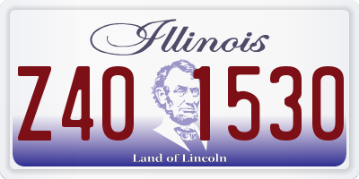 IL license plate Z401530