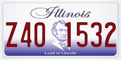 IL license plate Z401532