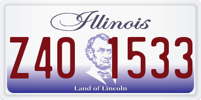 IL license plate Z401533