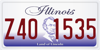 IL license plate Z401535