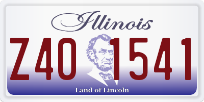 IL license plate Z401541