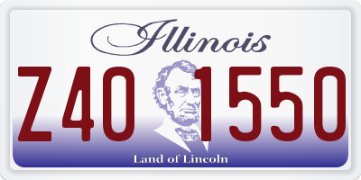 IL license plate Z401550