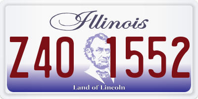 IL license plate Z401552