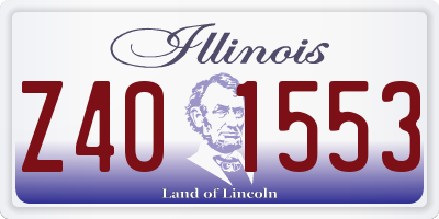 IL license plate Z401553