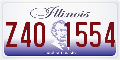 IL license plate Z401554