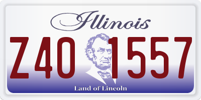 IL license plate Z401557