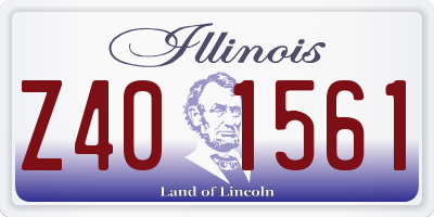 IL license plate Z401561