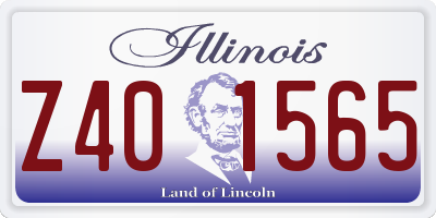 IL license plate Z401565