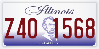 IL license plate Z401568