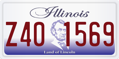 IL license plate Z401569
