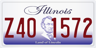 IL license plate Z401572