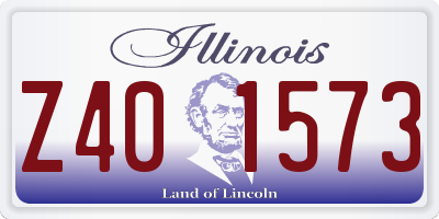 IL license plate Z401573