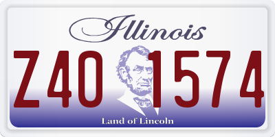 IL license plate Z401574