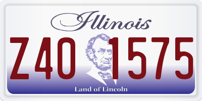 IL license plate Z401575