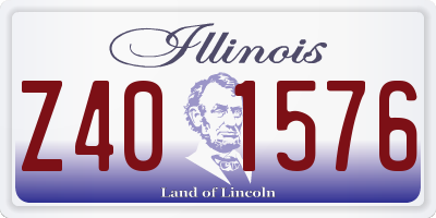 IL license plate Z401576