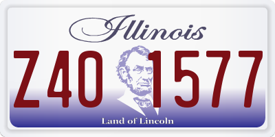 IL license plate Z401577