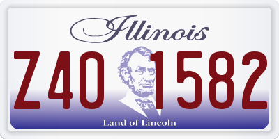 IL license plate Z401582