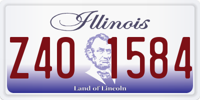 IL license plate Z401584