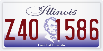 IL license plate Z401586