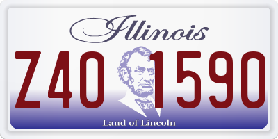 IL license plate Z401590